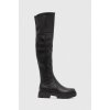 Vysoké čižmy Guess RASSA dámske, čierna farba, na platforme, FL8SSR ELE10 FL8SSR.ELE10.BLACK EUR 37