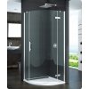 Ronal PUR P3P Štvrťkruhový kút s 1-krídl.dv., Pravé, R55, 100x100x200cm, chróm, sklo Čí P3PD551001007