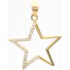 Šperk Holíč | Zlatý prívesok hviezda, 1,35 g, 14k | ZPV202