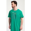 Vienetta MAN Pánska nočná košeľa s krátkym rukávom Outdoor Farba: Zelená, Veľkosť: 2XL