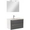 Vario Trim 80 kompletný kúpeľňový nábytok bielo-antracitová