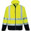 PORTWEST Bunda S425 Hi-Vis Contrast, zateplená, softshellová POR-S425YNRXL XL Žlutá/navy