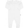 Dojčenský bavlnený overal New Baby Stripes biely 74 (6-9m)