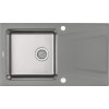 DEANTE DEANTE - Prime šedá metalic - Granitovo - oceľový drez, 1 - bowl s odkvapkávačom ZSR_S113