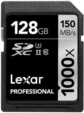 Lexar SDXC 128GB UHS-II LSD128CRBEU1000