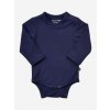 Detské body s dlhým rukávom z bambusu modrej Dark Navy MINYMO Veľkosť: 56