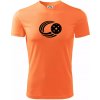 Florbal lopta - Pánske tričko Fantasy športové - 2XL ( Neon mandarine )