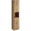 CMD Skrinka do kúpeľne NOVA OAK 80-03-2D Dub coast evoke laminát 30 cm x 140 cm x 25 cm