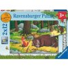 RAVENSBURGER Puzzle Gruffalo a zvířata v lese 2x12 dílků