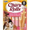 Churu Dog Rolls Chicken with Salmon wraps 8 x 12 g
