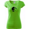 Mačka - Jin jang - Dámske tričko Pure - XL ( Apple Green )