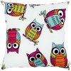 Štvorcový vankúš Sovy