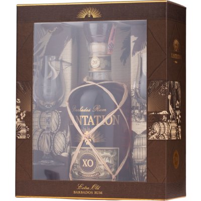 Plantation XO 20th anniversary 40% 0,7 l (dárčekové balenie 2 poháre)