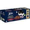 Felix Tasty Shreds lahodný výber v šťave, hovädzie, kura, kačka, morka 44 x 80 g