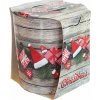 Verona Christmas Merry Vianočná sviečka v skle - 90 g Vôňa: Christmas Wood