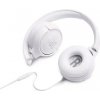JBL TUNE 500 biela / slúchadlá na hlavu / mikrofón / Siri a Google Now (JBL T500WHT)