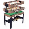 HERNÝ STÔL 3V1 WOODEN FUTBAL BILARD VZDUŠNÝ HOKEJ 121X61X81CM /ENERO