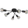 Globo 54802S-6 prisadené stropné svietidlo Xara 6x40W | E14 - čierna