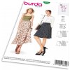 Strih Burda 6340 - Zavinovacie sukne, dlhá sukňa