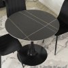 Stôl SANDER 90 cm, Čierny ( Doba dodania: 5–12 pracovných dní)