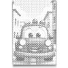 Vymalujsisam.sk Bodkovanie - Policajné auto pre deti Farba: Červená, Veľkosť: 40x60cm, Rám: Bez rámu, iba zrolované plátno