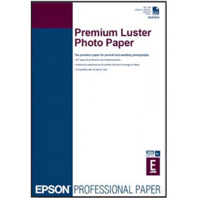 Epson Premium Luster Photo Paper, foto papír, lesklý, bílý, A3+, 235 g/m2, 100 ks, C13S041785,