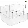 SONGMICS Ohrádka pre malé zvieratá 143 x 92 x 108 cm