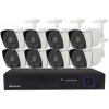 Securia Pro AHD 8 kamerový systém 5MPx, AHD8CHV5S-W Nahrávanie: 2TB disk