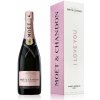 Moët & Chandon Imperial Brut Rosé I LOVE YOU 0,75 l v dárkové krabičce