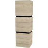 Závesná skrinka do kúpeľne Devo Viva 2.0 pravá dub halifax biely 40 x 12,7 x 35 cm VV2-S3DL40x35-P29