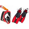Oceanreef Šnorchlovací set OCEAN REEF ARIA QR + DUO TRAVEL L/XL (43 až 48) L/XL červená RD