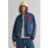 GANT DENIM VARSITY JACKET modrá
