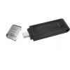 Kingston USB kľúč DT70 64GB USB-C 3.2 Gen 1, čierny