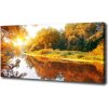 Foto obraz na plátne do obývačky Rieka na jeseň 100x50 cm