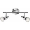 Briloner LED 2-bodové kúpeľňové svietidlo FALMO 275 x 123 x 80 mm