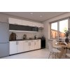 Casarredo KORAL kuchynská linka 280, biely lesk / antracit lesk
