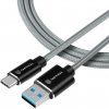 Tactical KP31189 Aramid extra pevný USB-A/USB-C, 0,3m, sivý