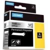 páska DYMO 18487 PROFI D1 RHINO Black On Metallic Permanent Polyester Tape (19mm)