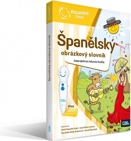 Albi Kouzelné čtení mluvící kniha Španělský obrázkový slovník