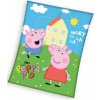 Carbotex Detská veľká fleecová deka Prasiatko Peppa Peppa Pig