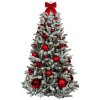 LAALU Ozdobený stromček ČERVENÉ VIANOCE 150 cm, 73 ks ozdôb a dekorácií