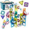 WOOPIE Magnetické 3D stavebné bloky Vzdelávacia sada guľôčkových dráh 126el.