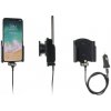 Brodit držiak do auta na Apple iPhone Xs/X bez puzdra, s nabíjaním z cig. zapaľovača/USB, zamat 521997