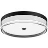 Italux PLF-64536-S-BK LED prisadené stropné svietidlo Molino | 24W LED | 2640lm | 2000K