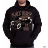 mikina s kapucňou BLACK HEART RAT TRAP Čierna