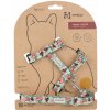 Amiplay Postroj pre mačku s vodítkom BeHappyCat Flamingo | Postroje pre mačky - S