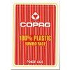 Karty COPAG PKJ JUMBO 100% plastové, červené (Kvalitné plastové pokrové hracie karty, 1 balík)