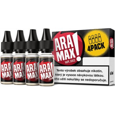 ARAMAX Max Peach objem: 4x10ml, nikotín/ml: 6mg