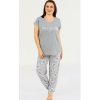 Dámske pyžamo Me + you - nadmerné 3XL Šedá