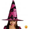 Detský čarodejnícky klobúk vínový s motívom